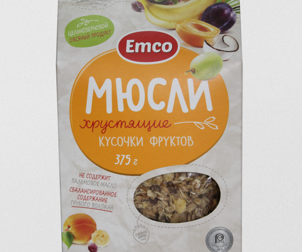 Мюсли кусочки фруктов 375 Мюсли кусочки фруктов 375