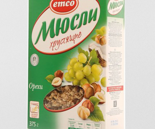 Мюсли орехи 375 Мюсли орехи 375